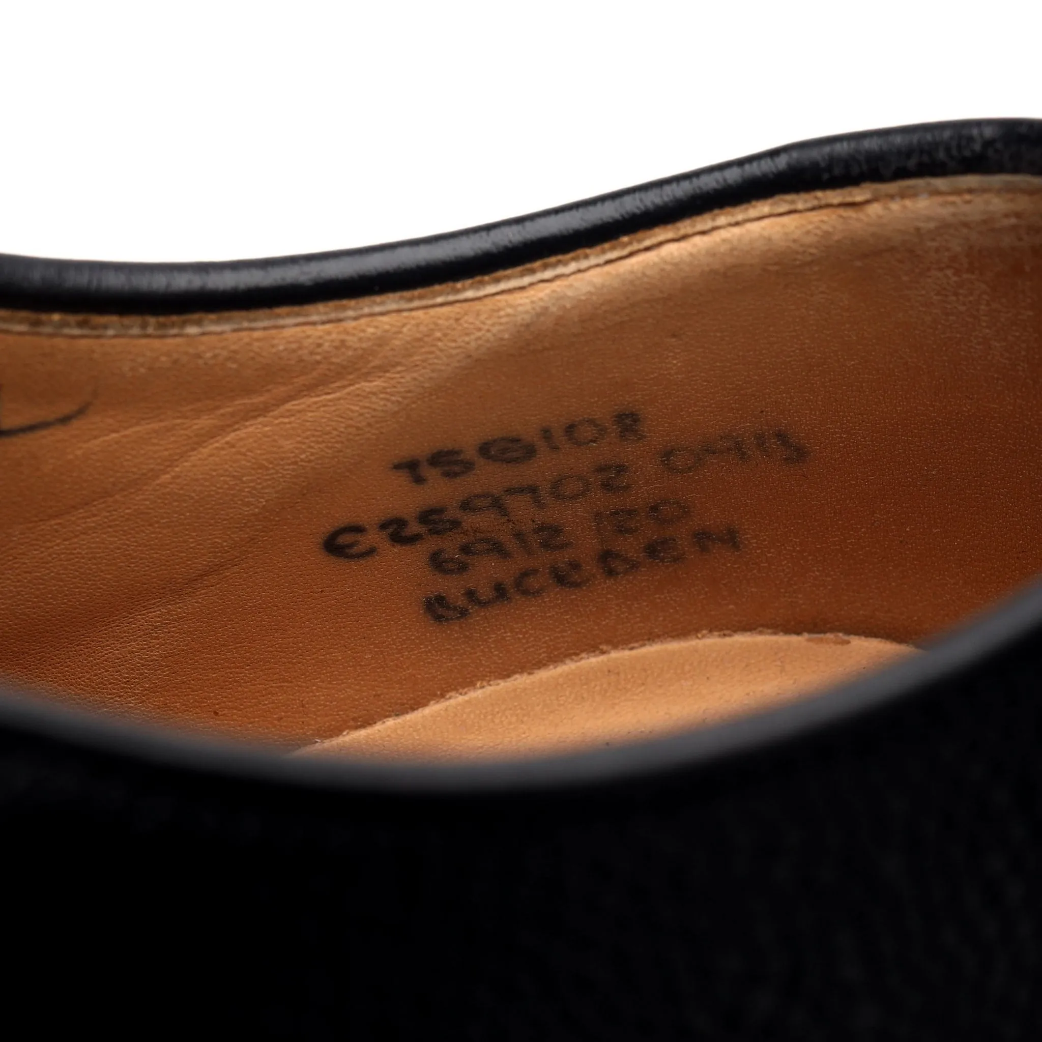 'Buckden' Black Grain Leather Oxford UK 7.5 G