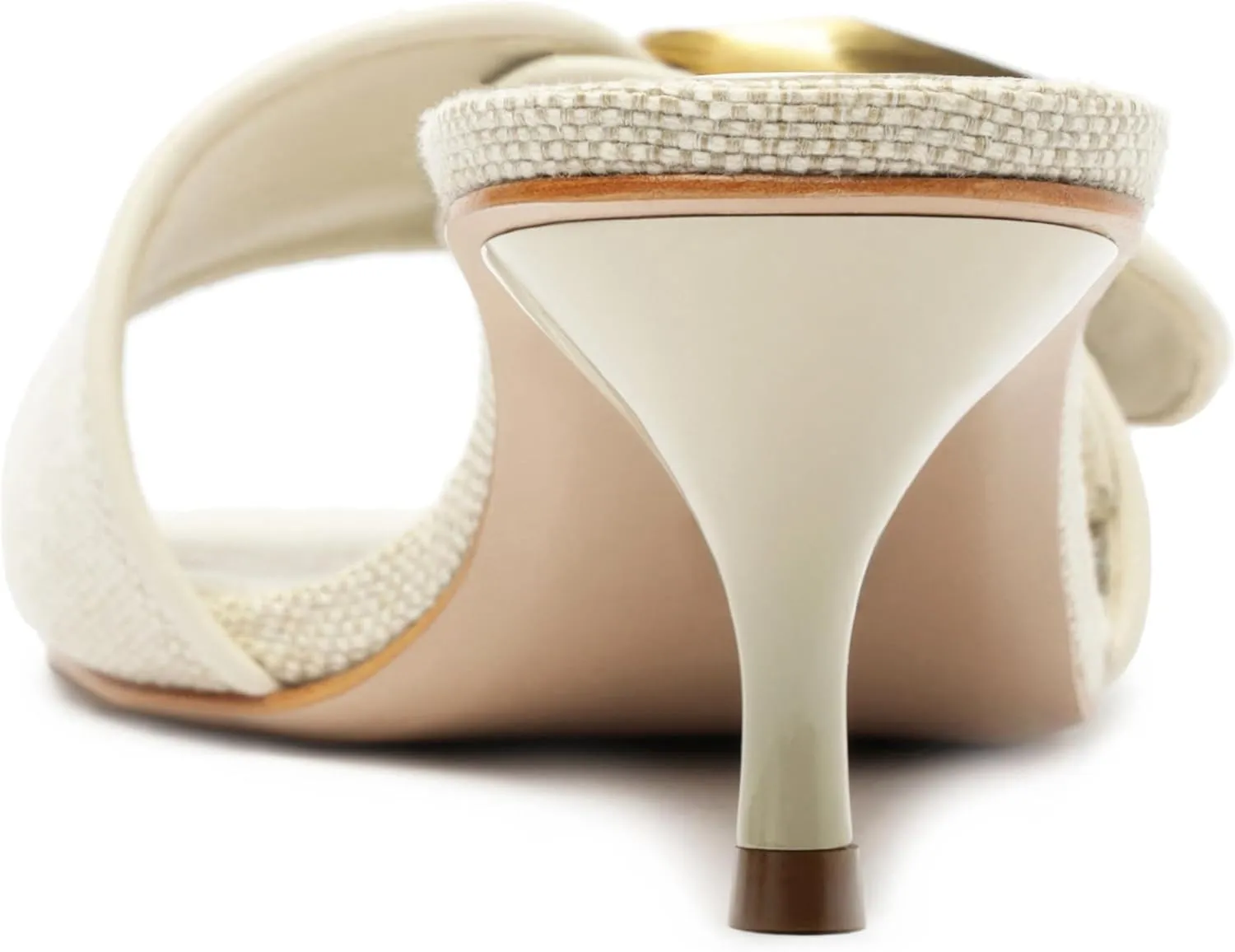 Buckle Slide Heeled Sandals for Women with 2.25 Inch Stiletto Heel
