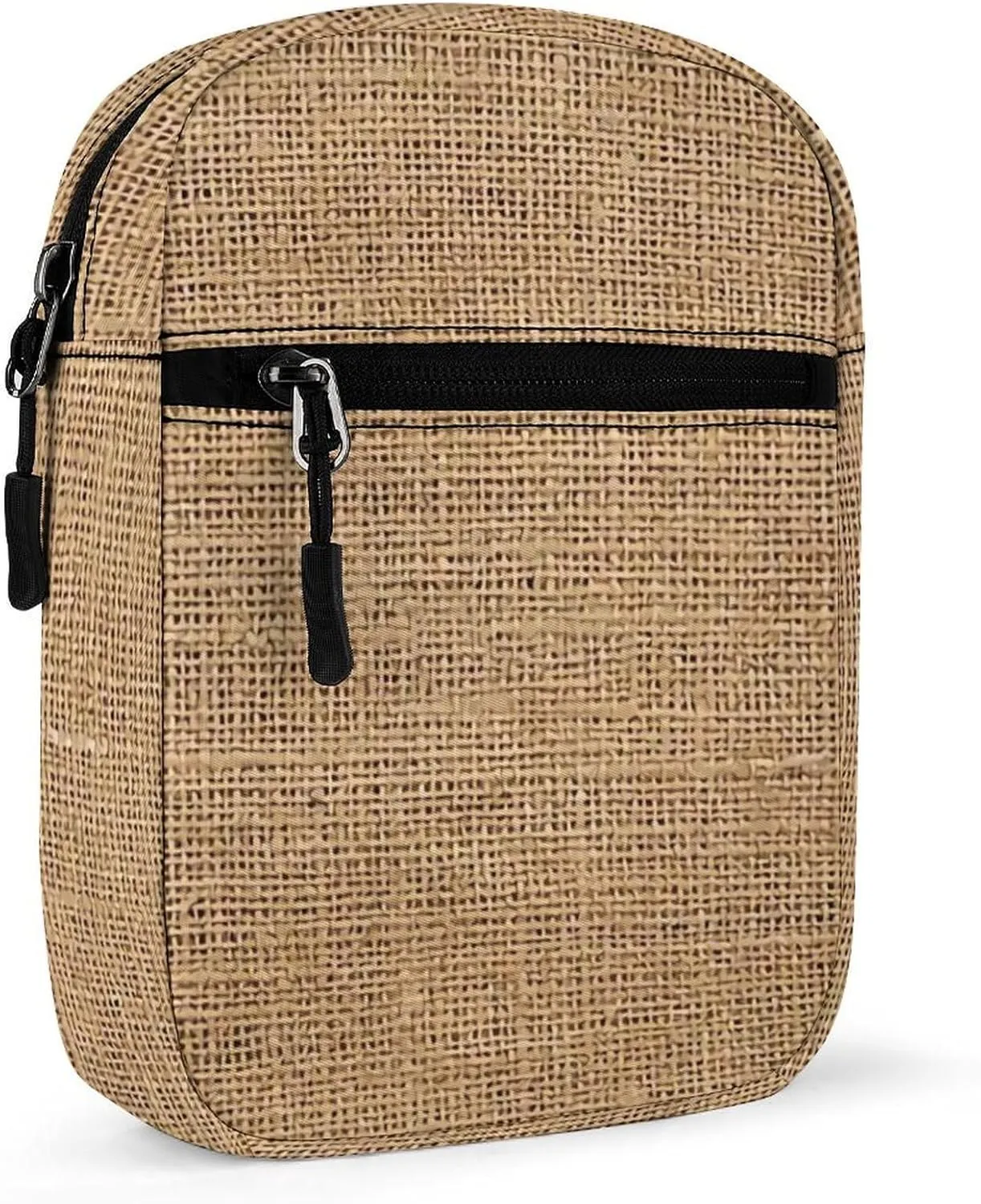 Burlap Detachable Shoulder Strap Small Shoulder Bag Unisex