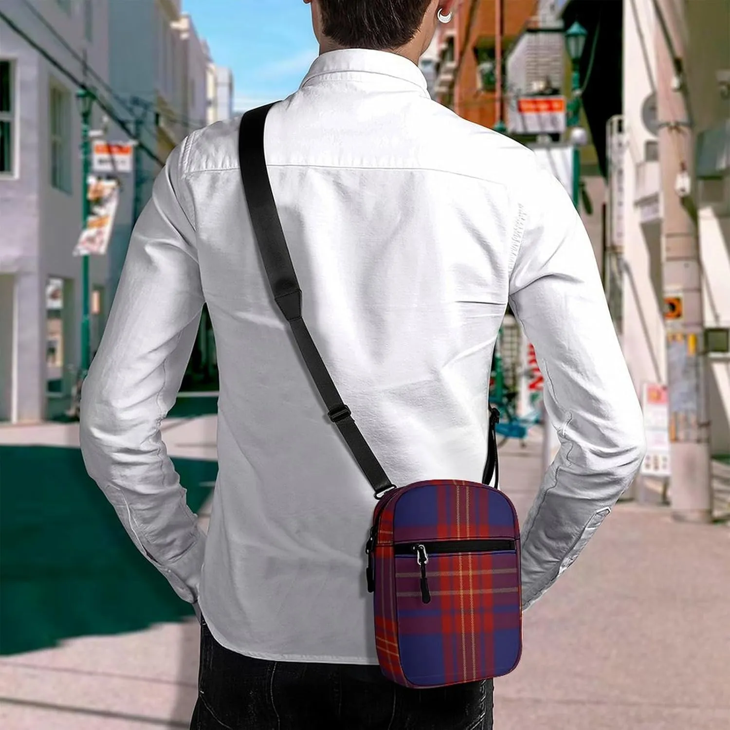 Butler Tartan Detachable Shoulder Strap Small Shoulder Bag Unisex