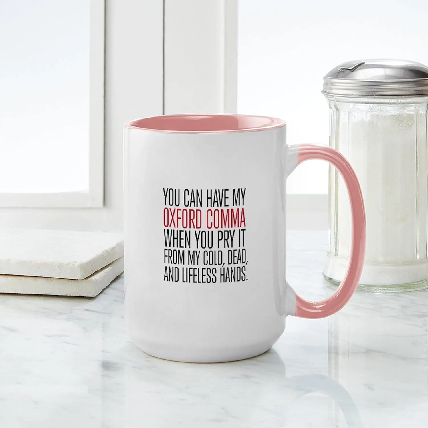 CafePress Oxford Comma Mugs 15 oz (444 ml) Ceramic Coffee Mug