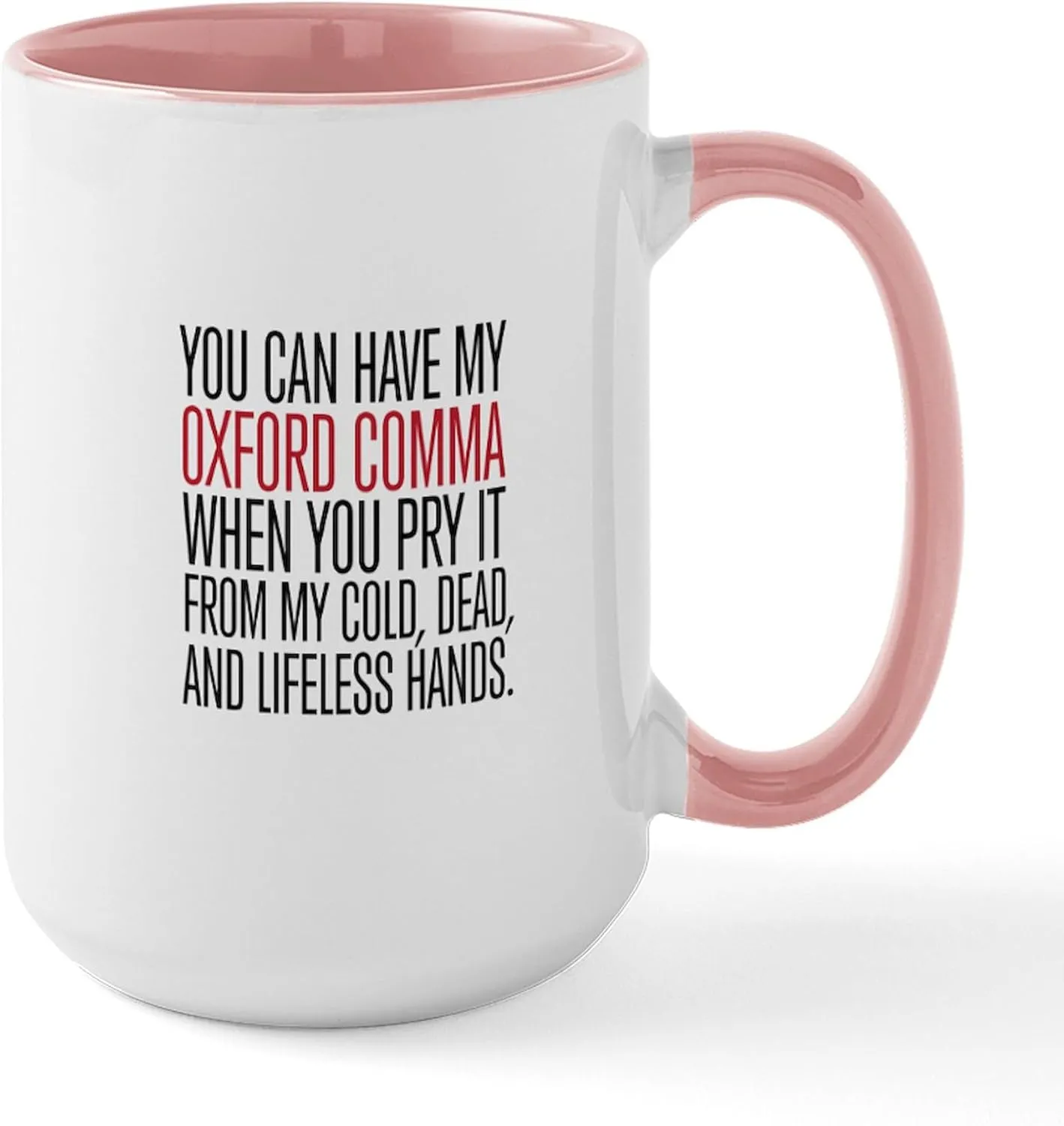 CafePress Oxford Comma Mugs 15 oz (444 ml) Ceramic Coffee Mug