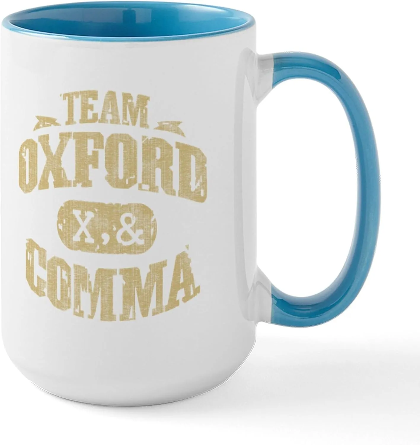 CafePress Team Oxford Comma Large Mug 15 oz (444 ml) Ceramic Coffee Mug