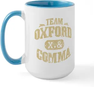 CafePress Team Oxford Comma Large Mug 15 oz (444 ml) Ceramic Coffee Mug