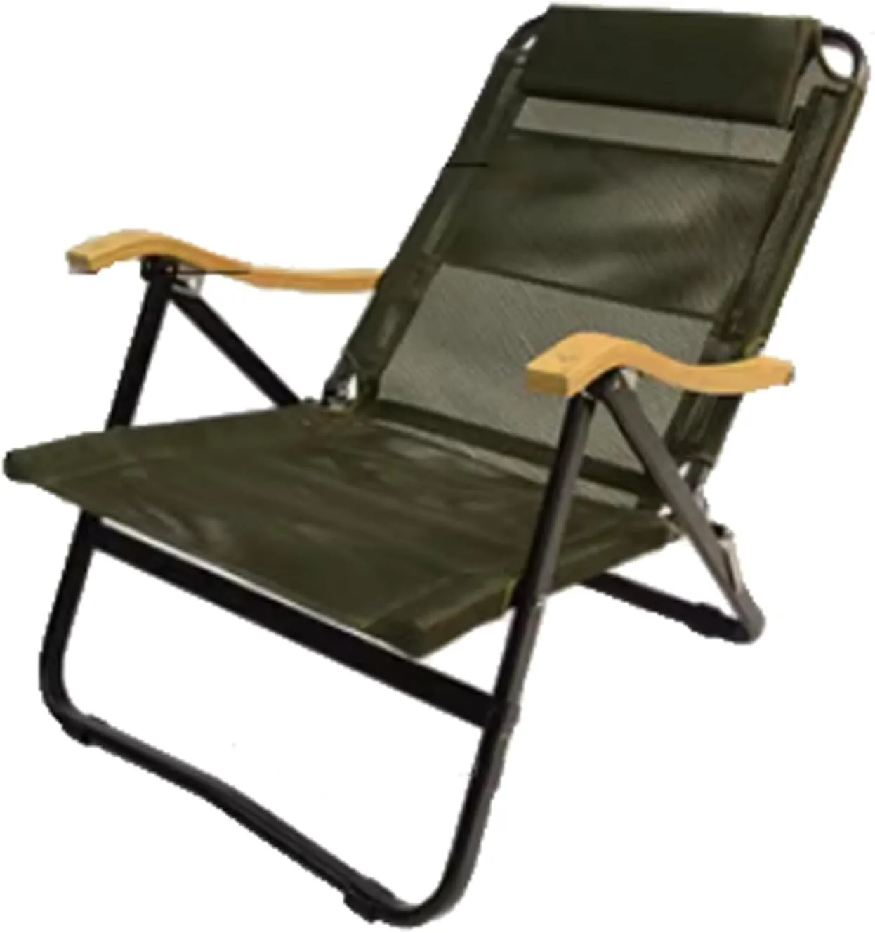 Camping Chair Outdoor Mesh Folding Vhair Camping Breathable Lounge Chair Lunch Break Sitting and Lying Dual Purpose Office Outdoor Nap Chair Lightweight