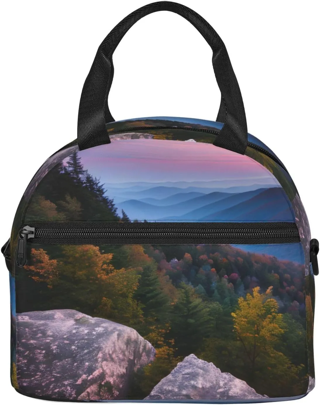 Canadian Smokey Mountain Cliff Lunch Bag Lunch Box Reusable Insulated For Adults For Work Travel Women Men
