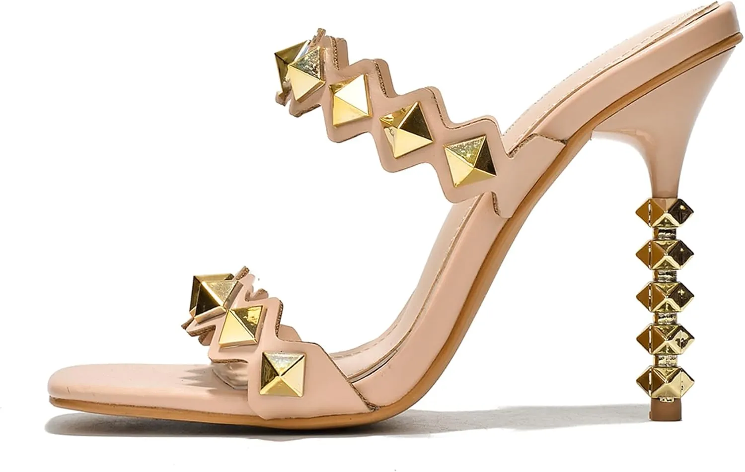 Cape Robbin Zinc Sexy High Heels for Women, Open Toe Shoes Heels