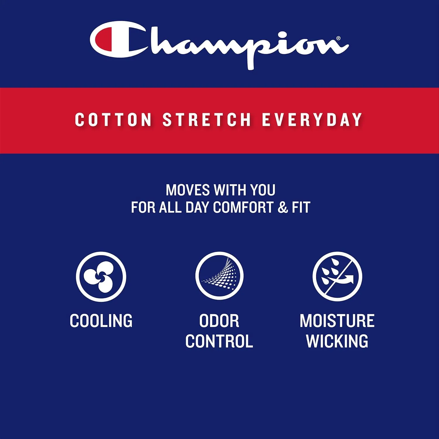 Champion Men's Everyday Cotton Stretch Boxer Briefs