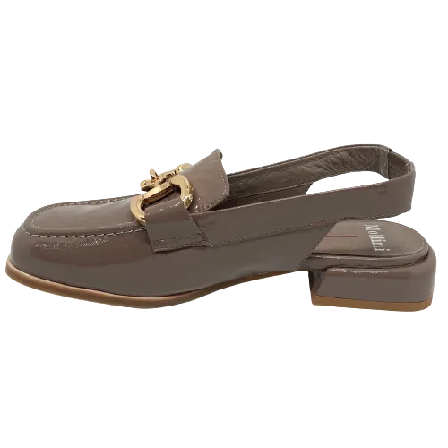 Chasiey  -  Taupe Patent slingback