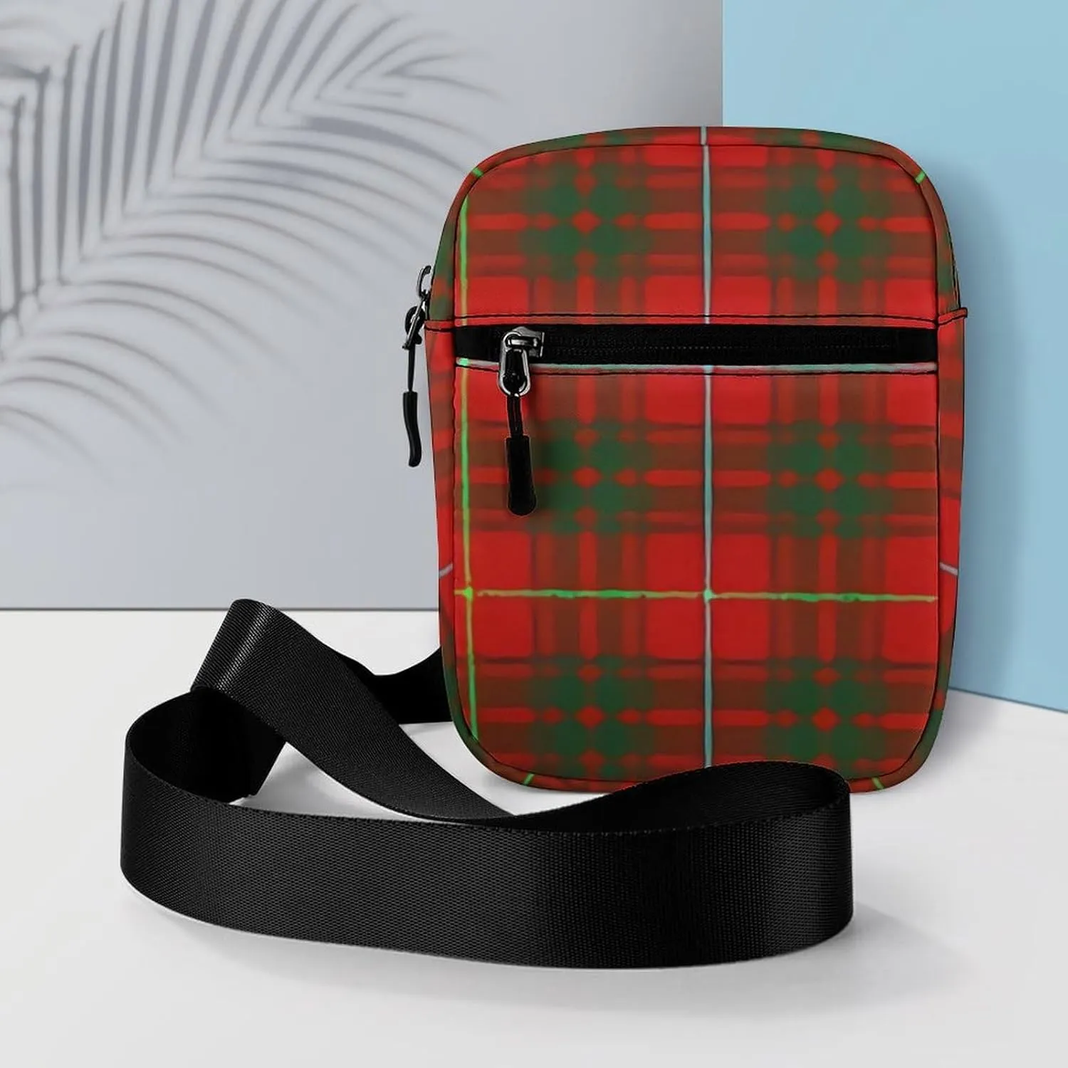 Clan Bruce Tartan Plaid Detachable Shoulder Strap Small Shoulder Bag Unisex