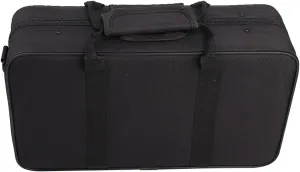 Clarinet Case, Oxford Cloth Clarinet Gig Bag with Accessory Compartments, Black Foam Padded Thickened Clarinet Bag with Strap