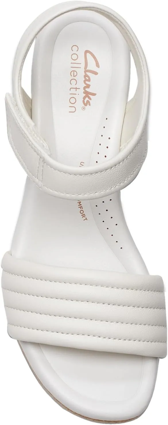 Clarks Womens Chelseah Gem Silhouette Wedge Ankle Strap