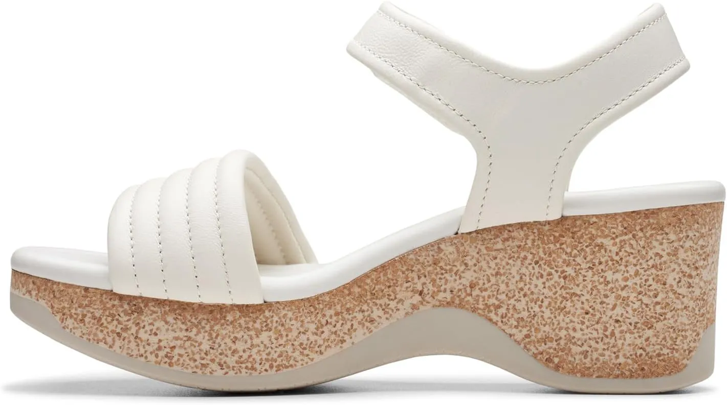 Clarks Womens Chelseah Gem Silhouette Wedge Ankle Strap