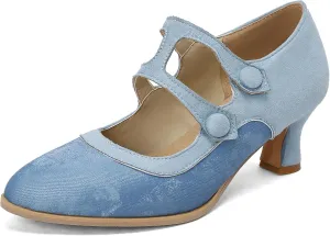 Classic Kitten Heel Pointed Toe Ankle Strap Women Shoes