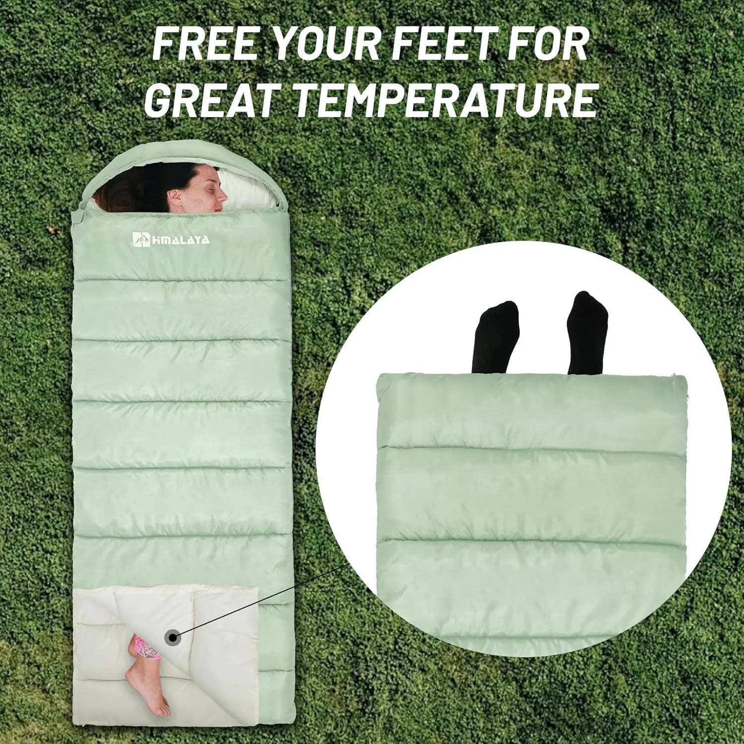 Cold Weather Sleeping Bags for Adults 20°F/40°F/60°F, 0 Degree, Unzip to Blanket, Waterproof, Lightweight, Portable, Backpacking Camping Sleeping Bags Outdoor Travel Hiking Essentials