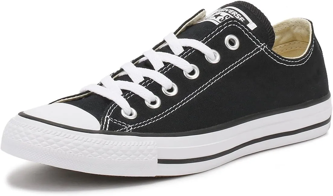 Converse Unisex Chuck Taylor All Star Core Ox Sneaker, Black, Men's 9.5, Women's 11.5 Medium