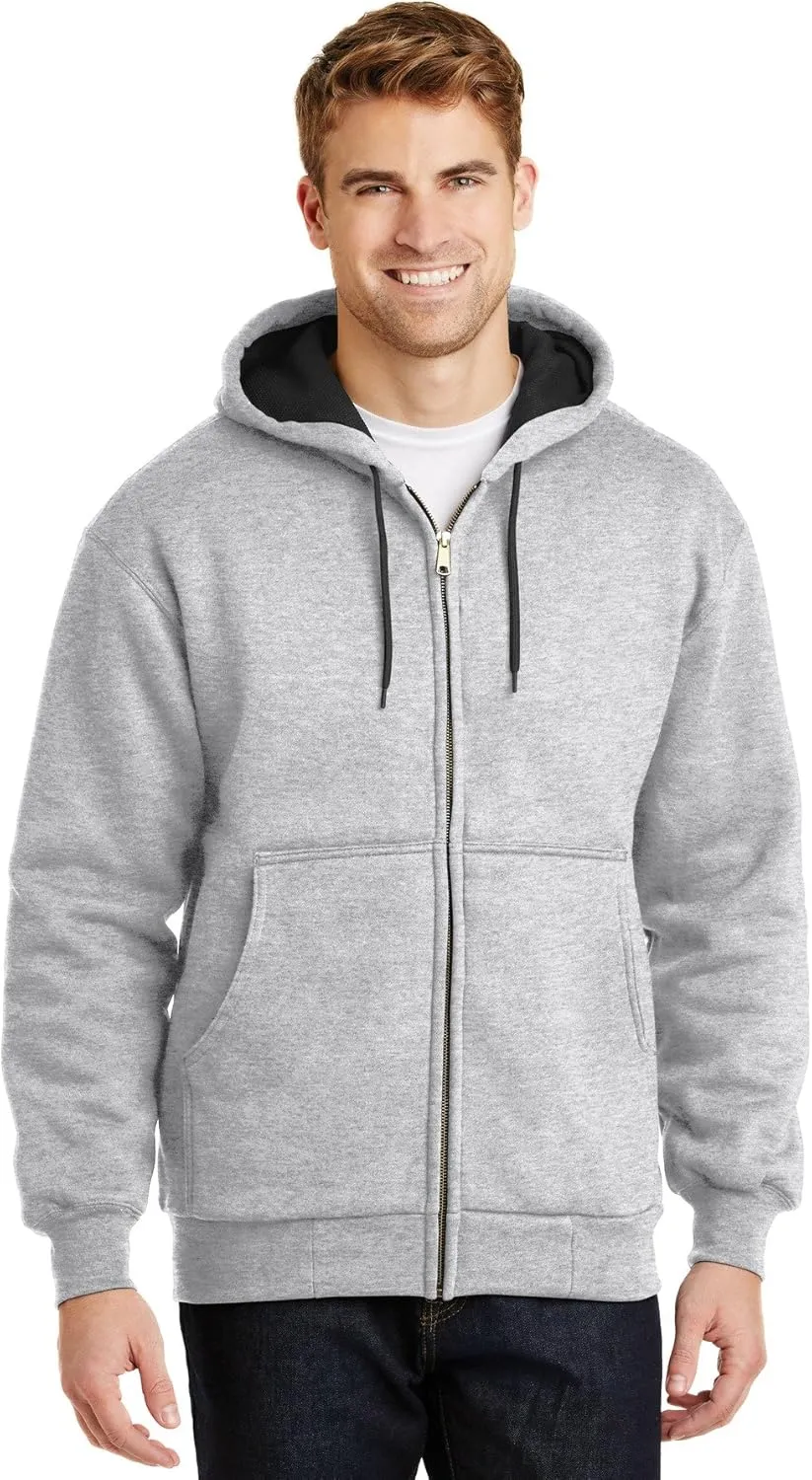 Cornerstone Heavyweight Full-Zip Hooded Sweatshirt with Thermal Lining CS620