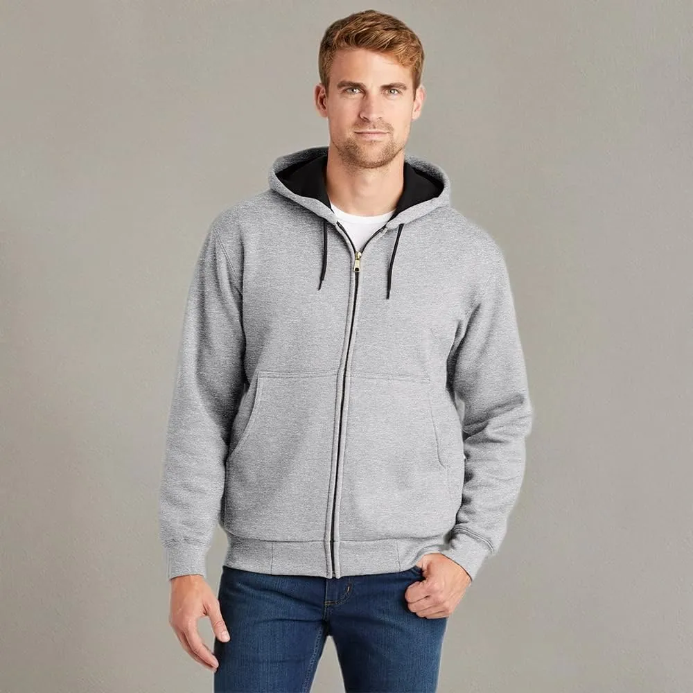 Cornerstone Heavyweight Full-Zip Hooded Sweatshirt with Thermal Lining CS620
