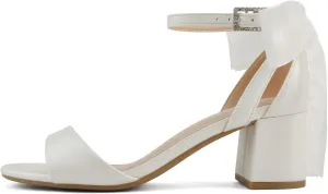 Delicious Everly ~ Women Ankle Strap Low Heel Bridal Dress Sandals