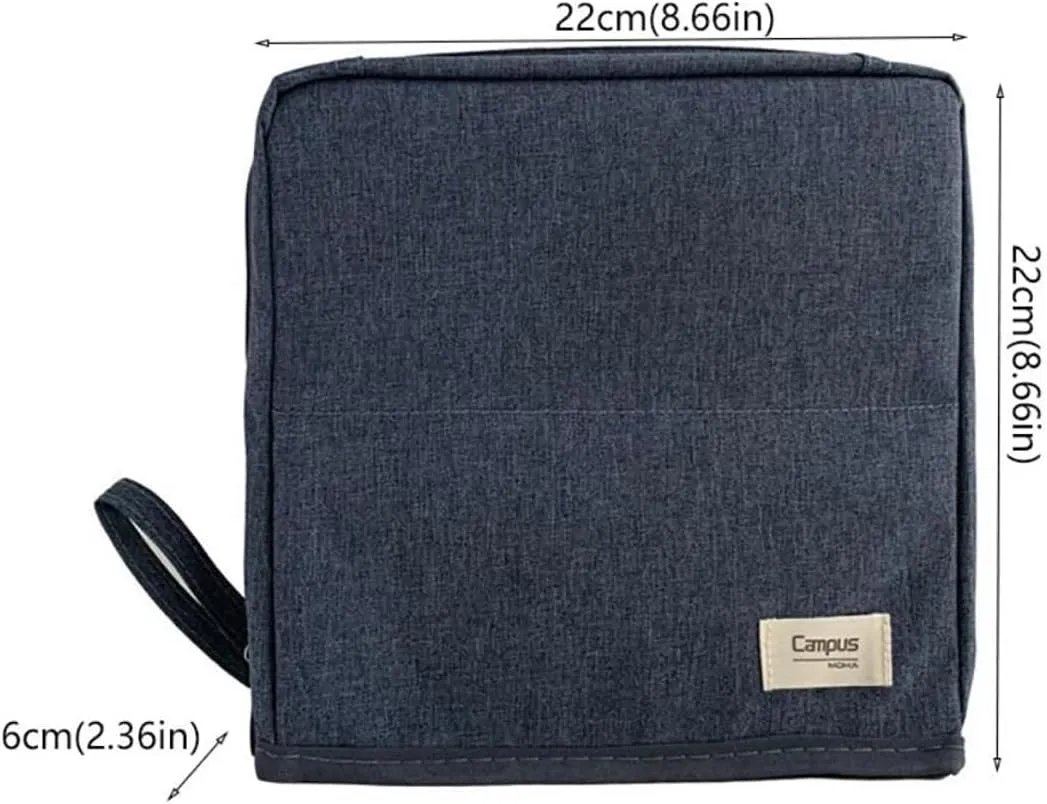 Doresty Makeup Bag, 2025 New Standing Makeup Bag – Portable, Large Capacity, Travel Makeup Organizer, Waterproof Oxford Cloth Cosmetic Toiletry Bags with Compartments (Navy Blue)