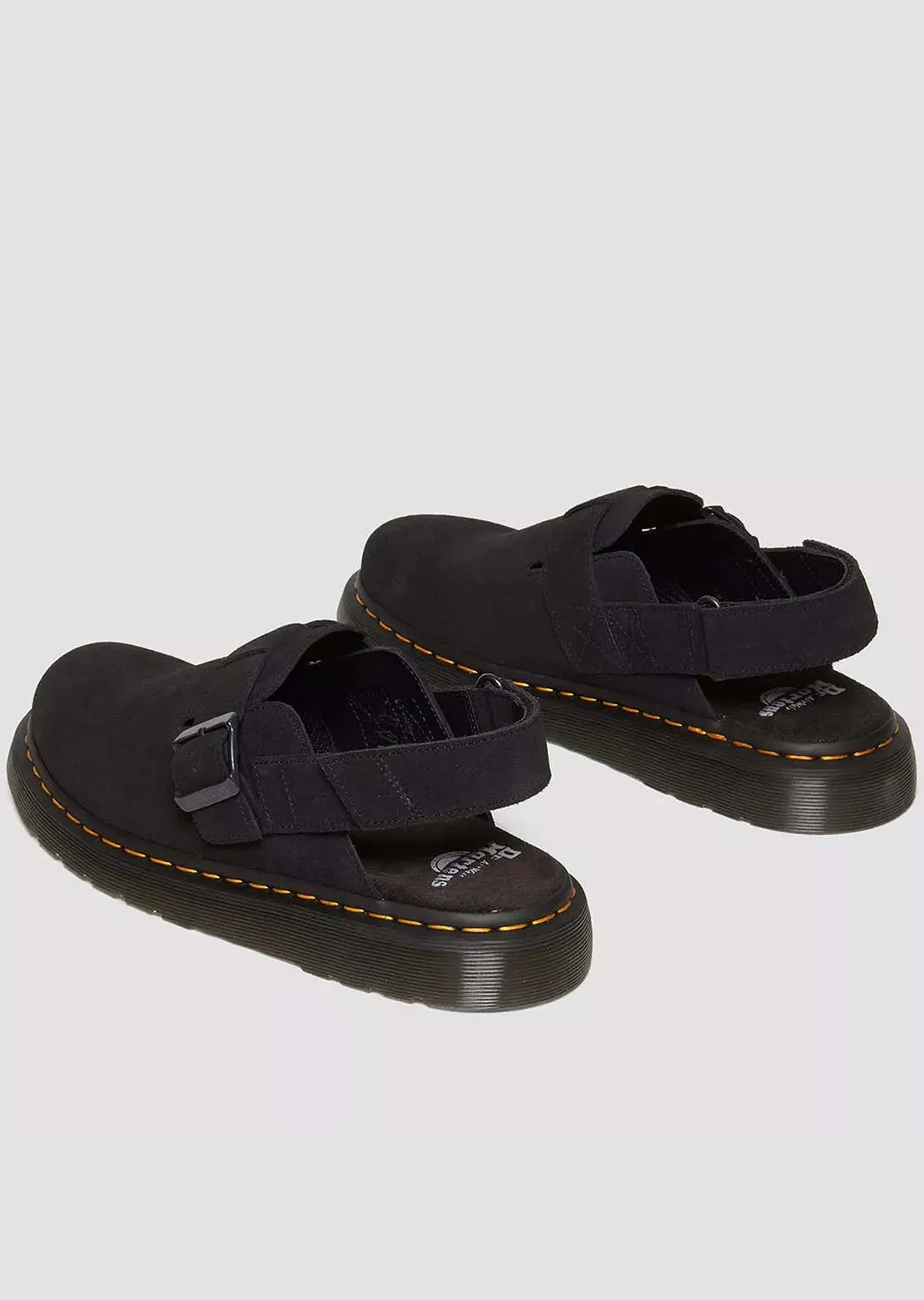 Dr. Martens Unisex Jorge II Black EH Suede Sandals