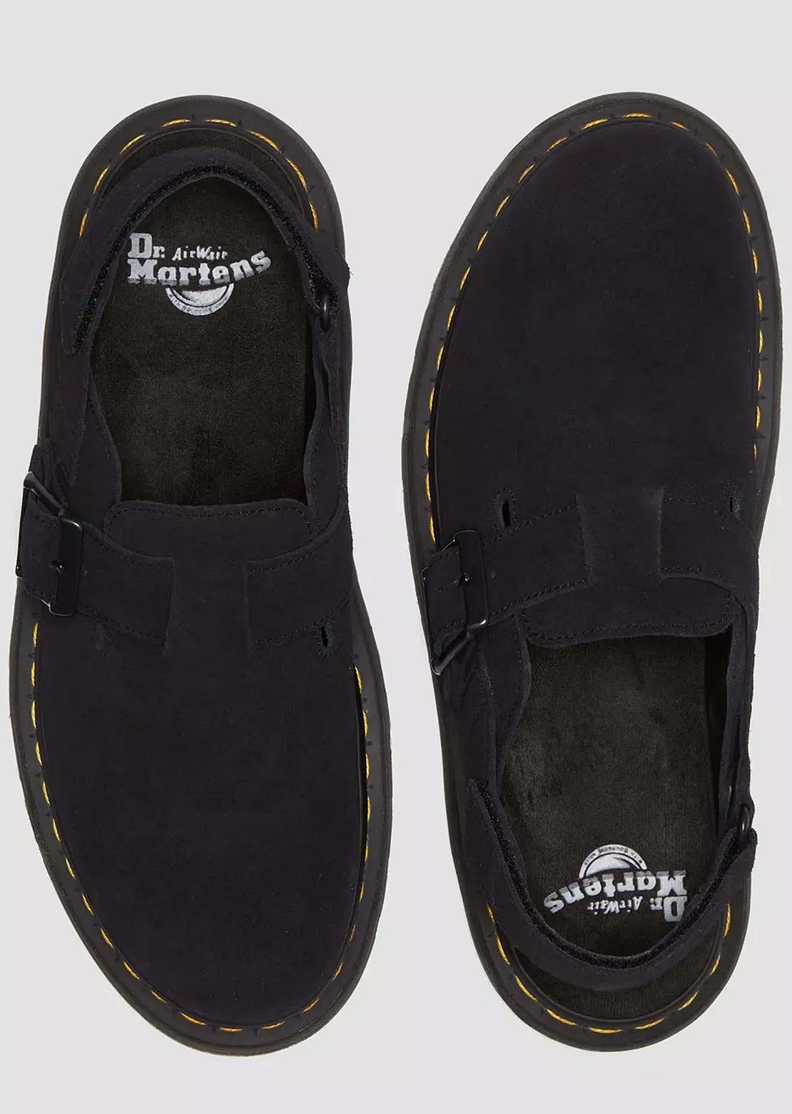 Dr. Martens Unisex Jorge II Black EH Suede Sandals