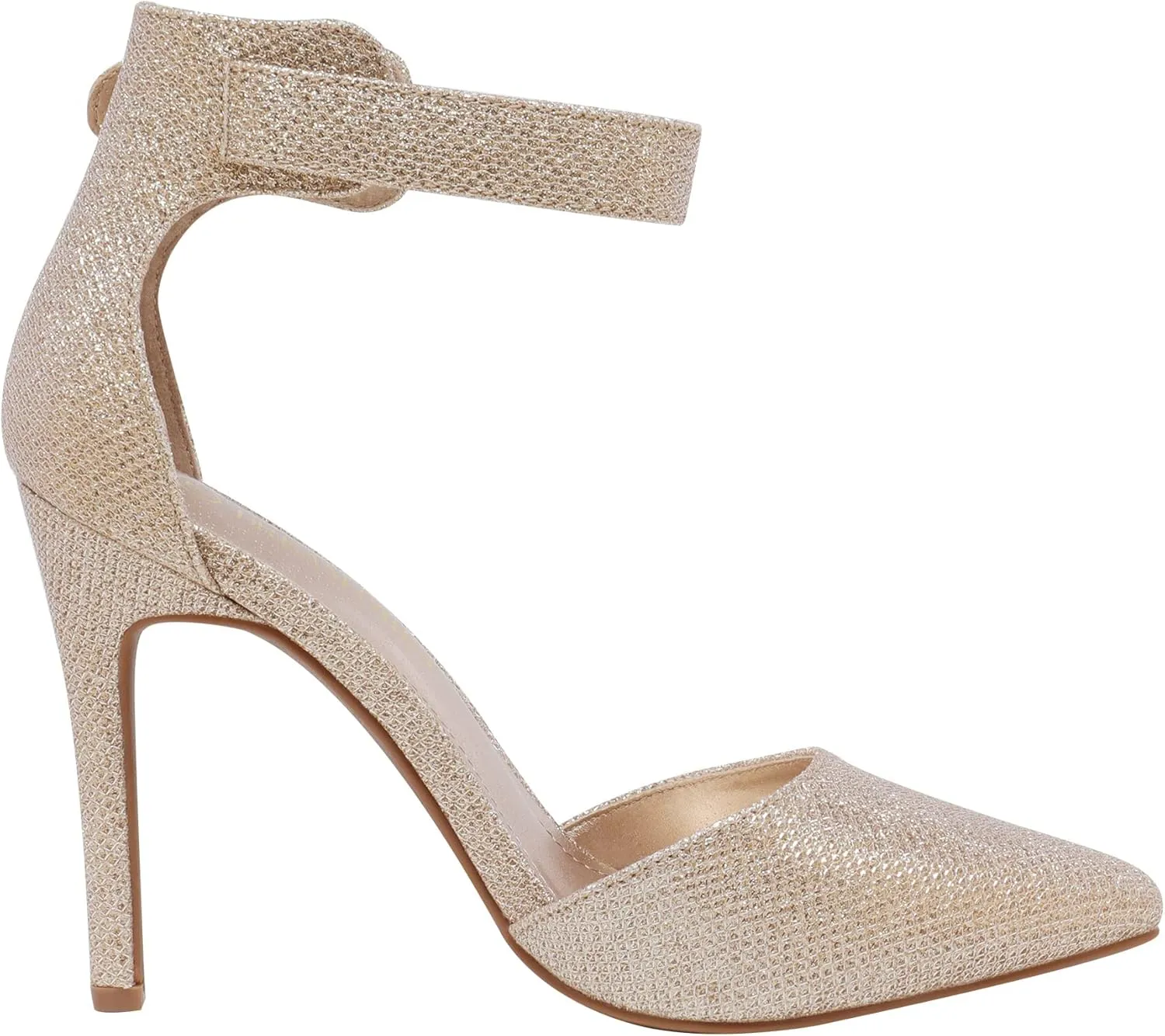 DREAM PAIRS Oppointed-Ankle Women's Pointed Toe Ankle Strap D'Orsay High Heel Stiletto Pumps Shoes