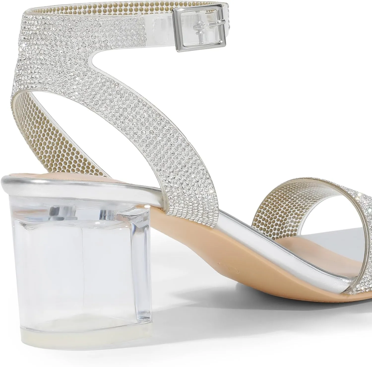 DREAM PAIRS Women's Open Toe Ankle Strap Low Block Chunky Heels Sandals Party Dress Pumps Shoes