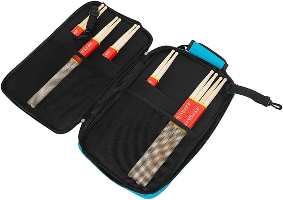 Drumstick Storage Bag Thickened Oxford Cloth Holder with Portable Design Spacious Drum Sticks Container for Easy Carrying and Protection for Drummers and Percussionists