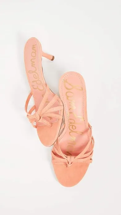 Edelman Strappy Jedda Melon/Orange/Pink Special members discount Stiletto No-hassle exchange Heeled Leather Sam Sandals