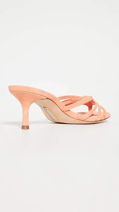 Edelman Strappy Jedda Melon/Orange/Pink Special members discount Stiletto No-hassle exchange Heeled Leather Sam Sandals