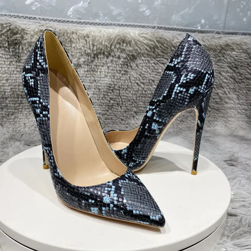 Fashion Women's snakeskin high heels