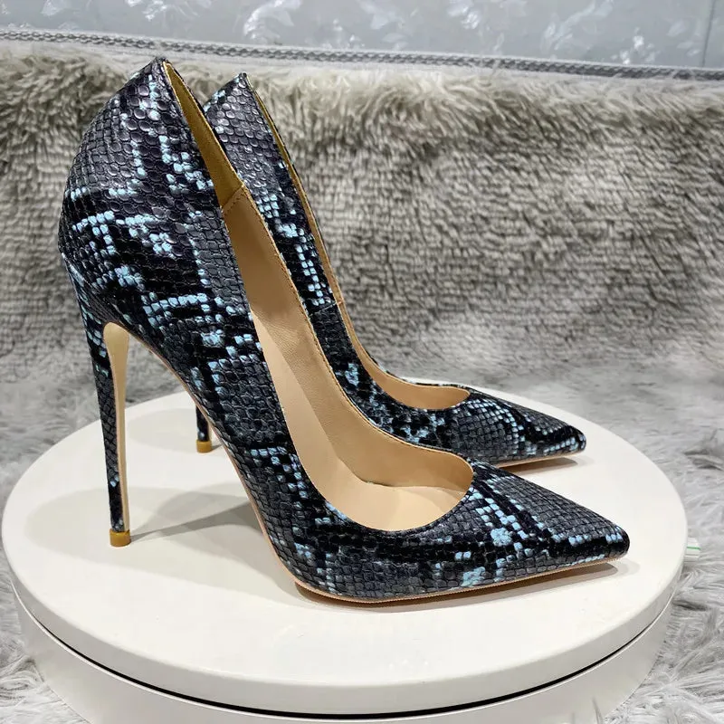 Fashion Women's snakeskin high heels