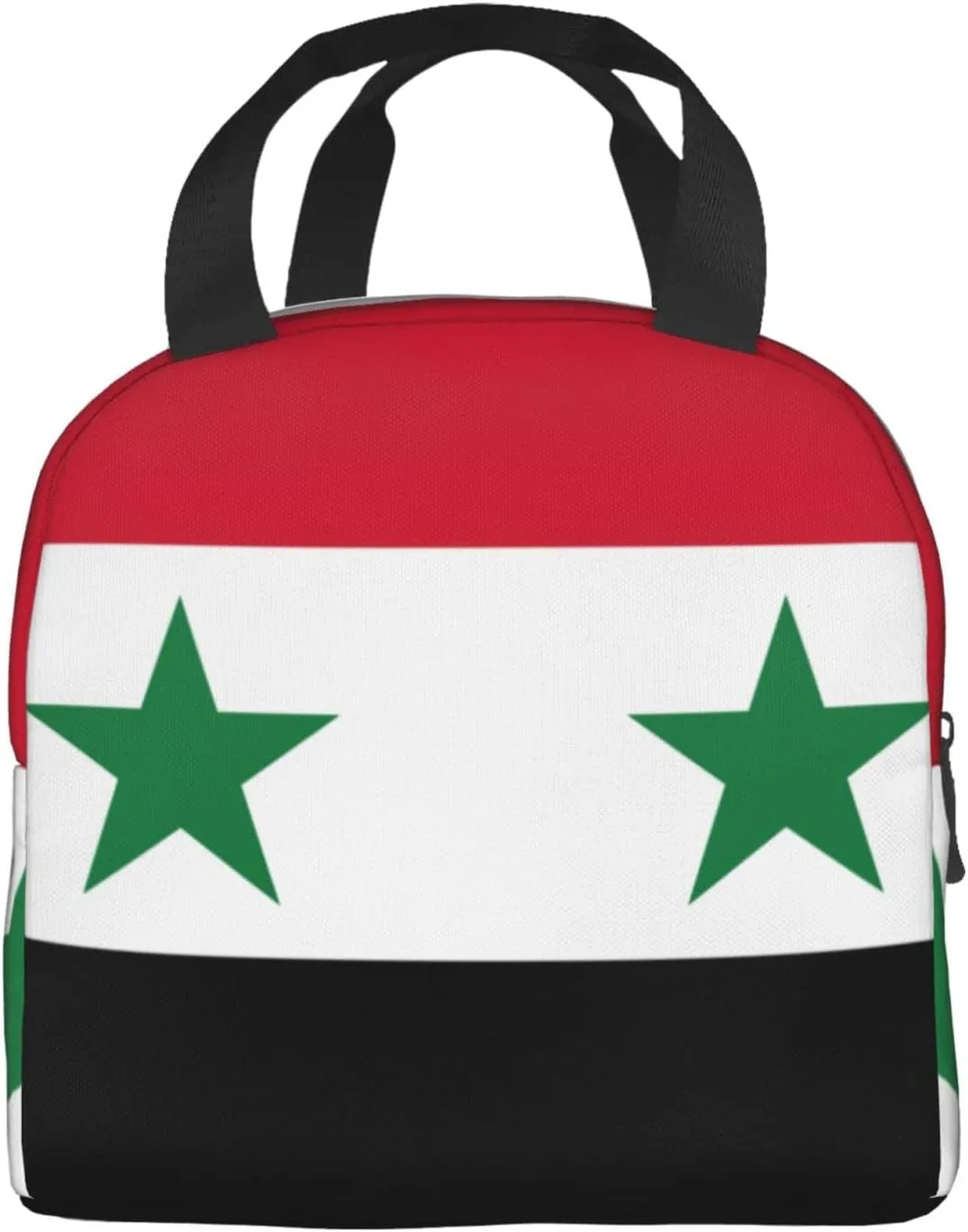 Flag Of The Syrian Arab Republic Stylish Lunch Box For Men Women Adults Reusable Bag For Work Picnic