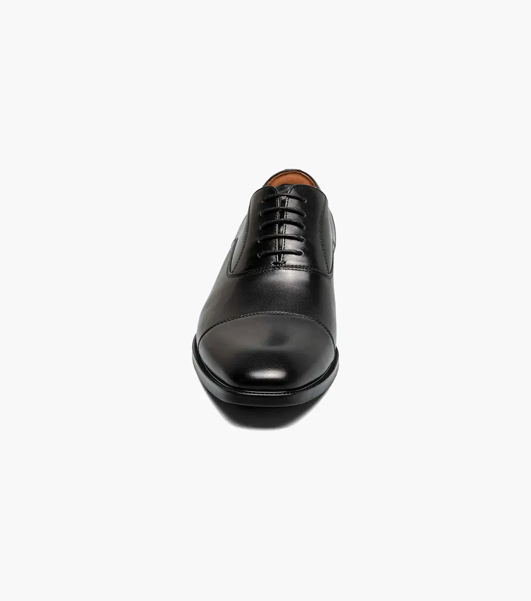 Florsheim Men's Sorrento Lux  Cap Toe Balmoral Oxford Black