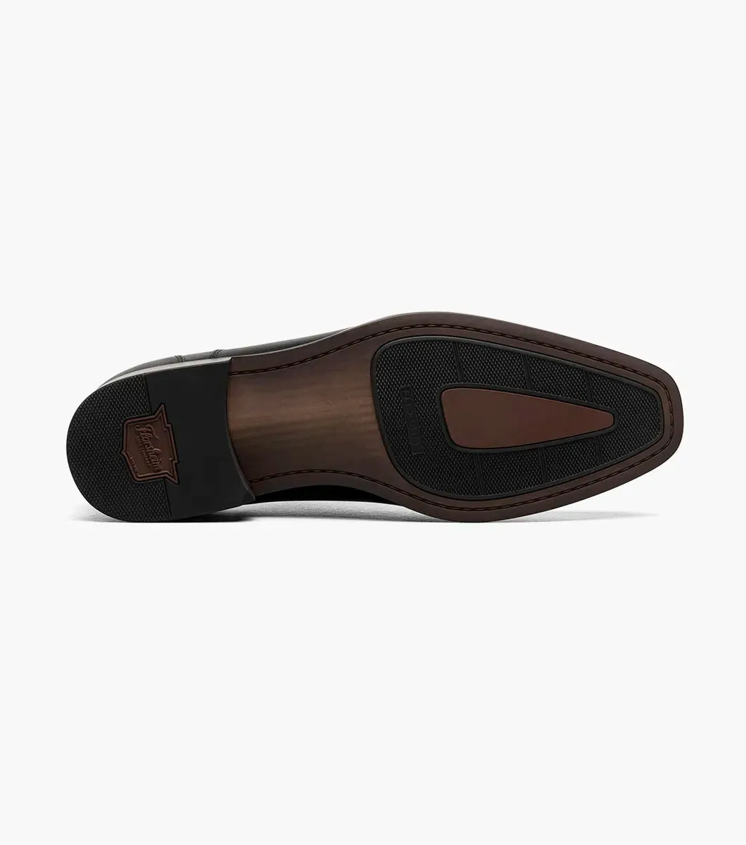 Florsheim Men's Sorrento Lux  Cap Toe Balmoral Oxford Black