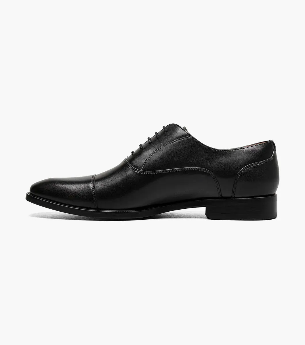Florsheim Men's Sorrento Lux  Cap Toe Balmoral Oxford Black