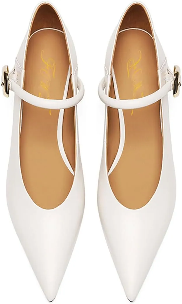 FOWT Women Square Toe Crossed Strap Mary Janes Block Low Heel Pumps Adjustable Buckles Lovely Dates Party Wedding Dress Shoes Size 4-16 US