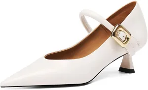 FOWT Women Square Toe Crossed Strap Mary Janes Block Low Heel Pumps Adjustable Buckles Lovely Dates Party Wedding Dress Shoes Size 4-16 US