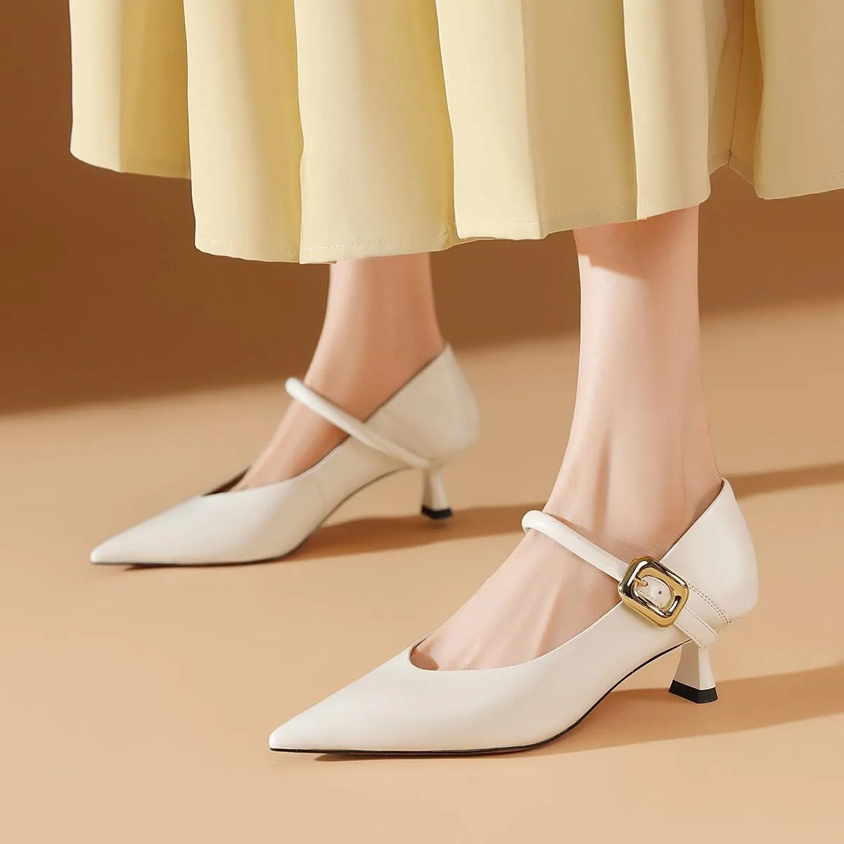 FOWT Women Square Toe Crossed Strap Mary Janes Block Low Heel Pumps Adjustable Buckles Lovely Dates Party Wedding Dress Shoes Size 4-16 US