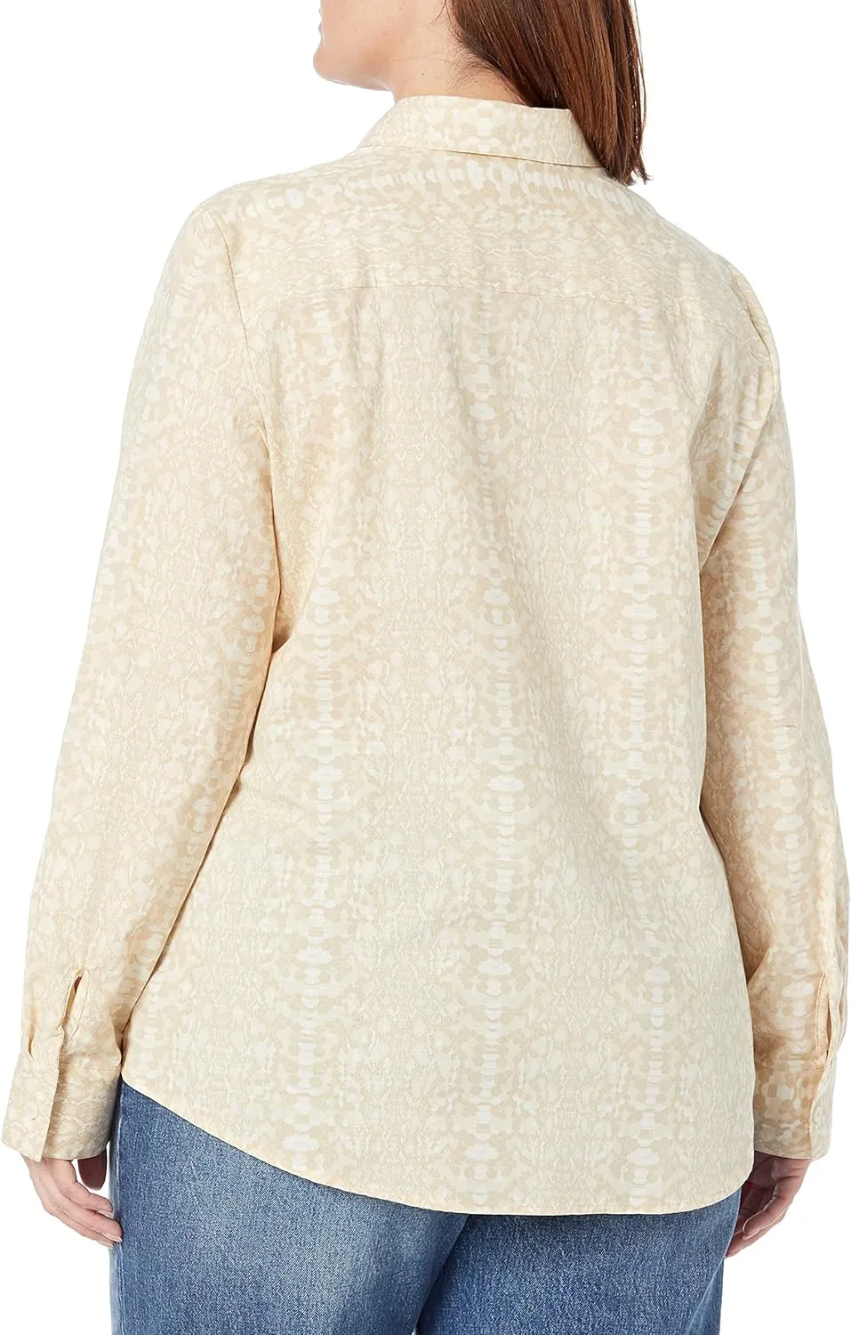 Foxcroft Women's Zoey Long Sleeve with Roll Tag Soft Python Shirt