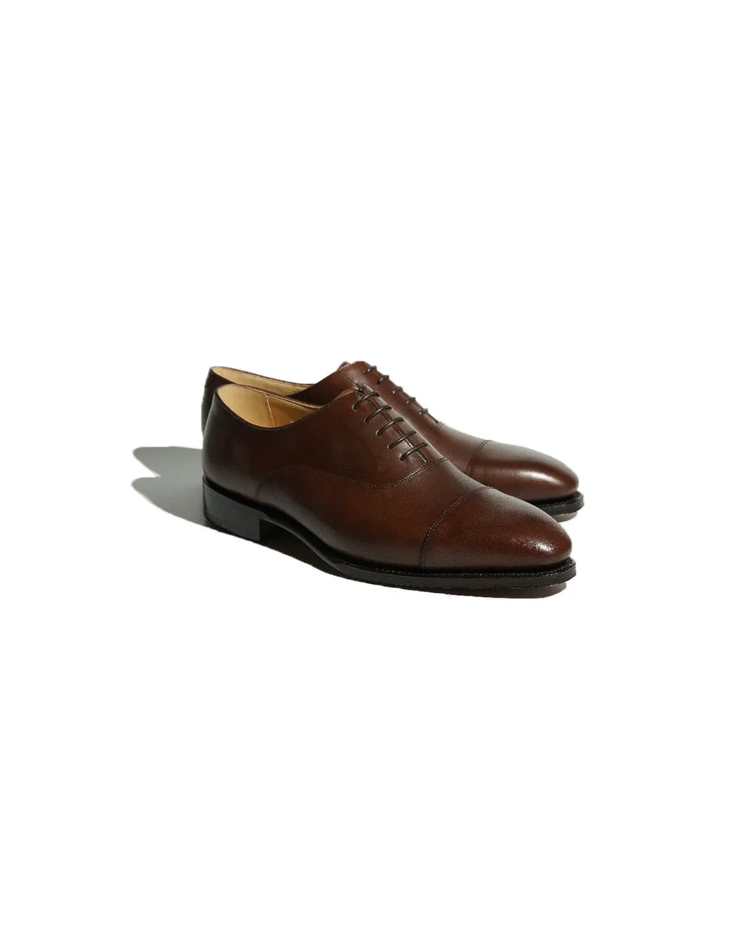 Fugashin Oxford Cap-toe Dark Brown Calf