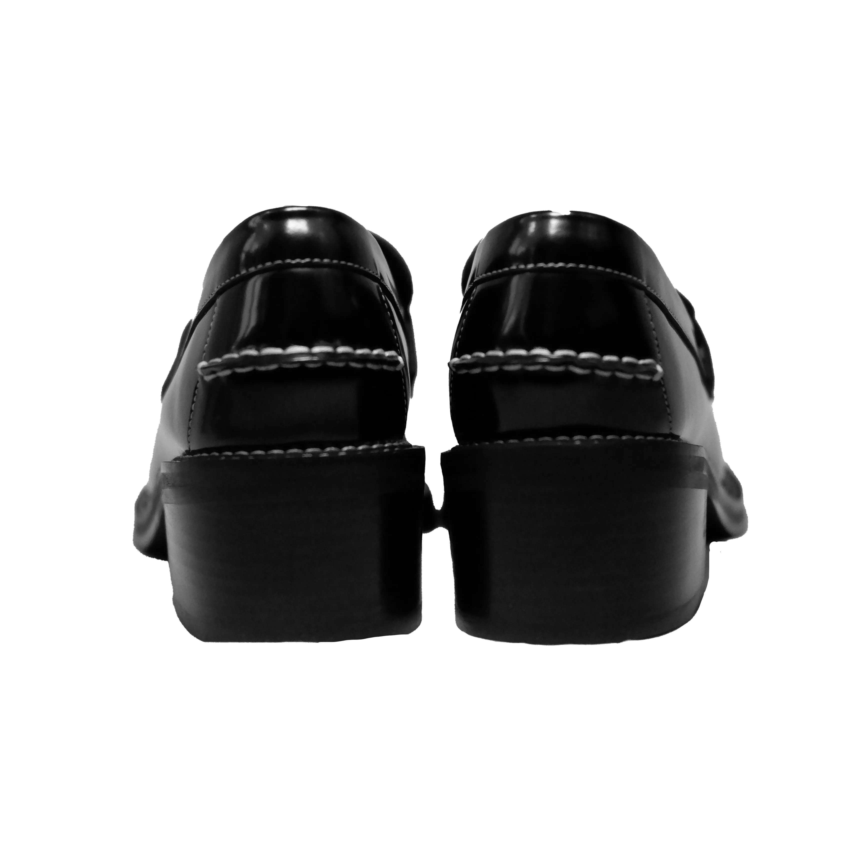Gentlewoman 3.0 Women's Asymmetric Leather Loafer in Black