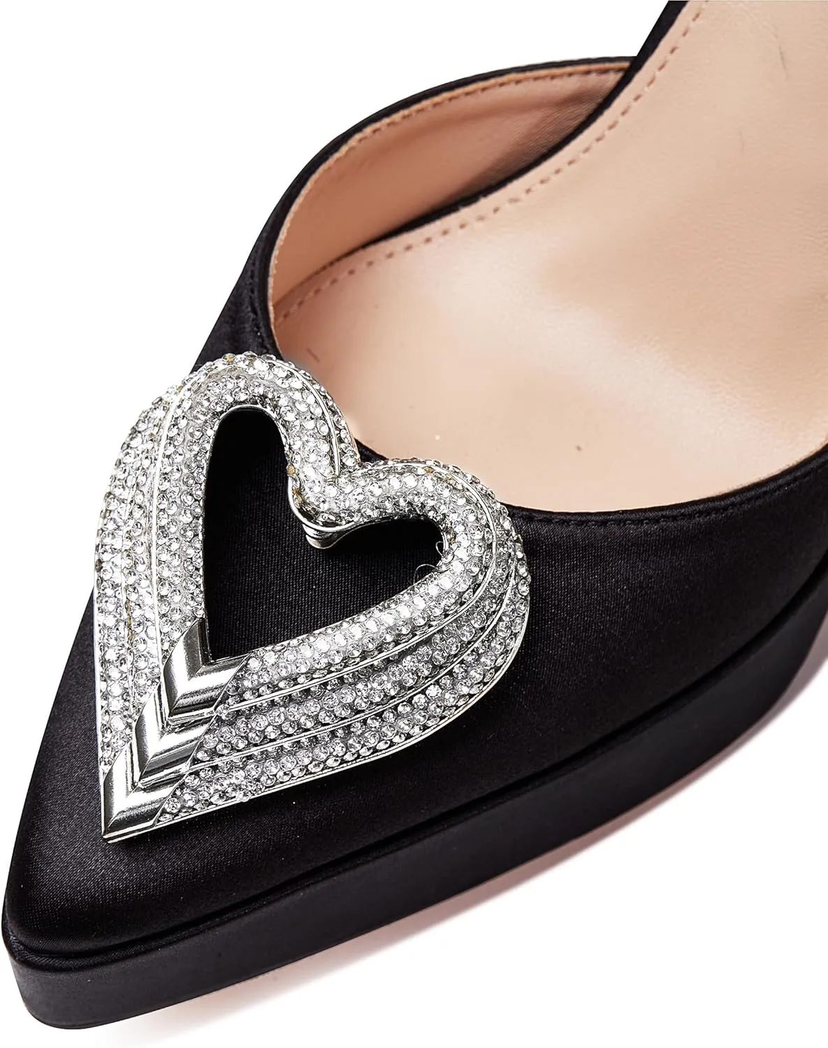 Goiphrri Platform Ankle Strap High Heeled Lace Up Pumps Sandals Ankle Buckle Straps Pump Rhinestone Stilettos Bowknots Wedding Sandals