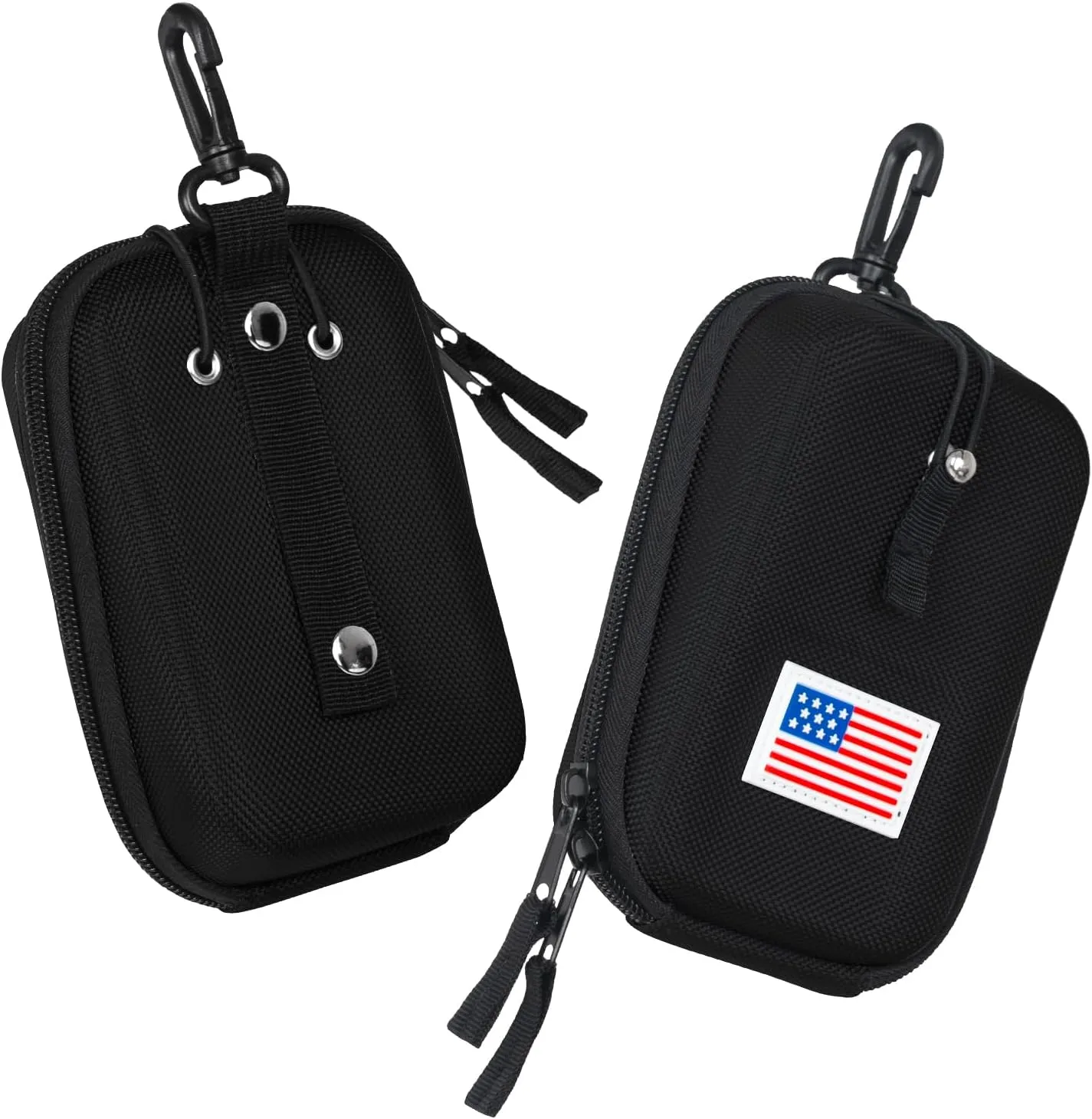 Golf Rangefinder Hard Shell Carry Case Box EVA Bag Compatible with Bushnell/Callaway/Tectectec V2 V3 V4 V5 Pro X2 Pro XE Or Others Rangefinder USA Flag