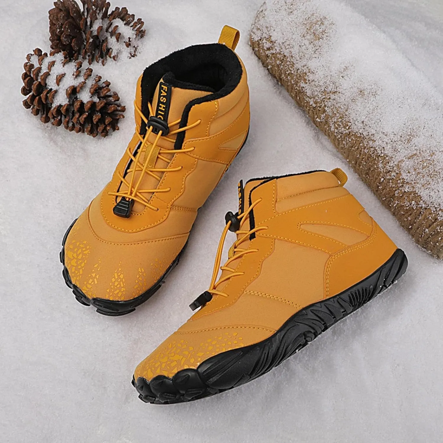 Grounded Winter Footwear For Women,Winter Footwear Barefoot Womens Boots Men,Warm Non-Slip Waterproof Barefoot Shoes