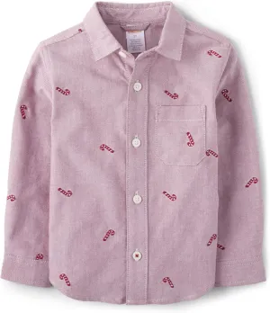 Gymboree Boys' and Toddler Long Sleeve Button Up Shirts