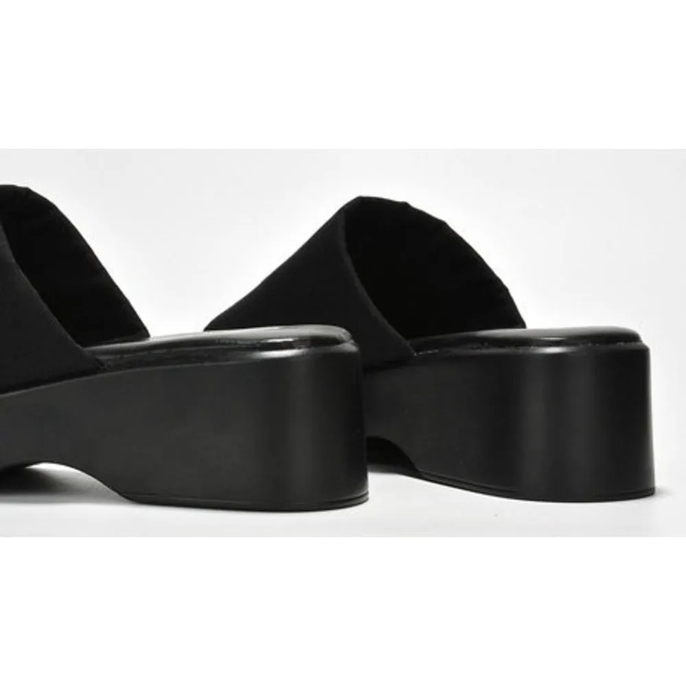 Heel Platform Value-for-money Fabric Chunky Lightweight Mule Stretch Sandals Memory Sandal Cloud Wedge Wedge Fitted Best-sellers Foam