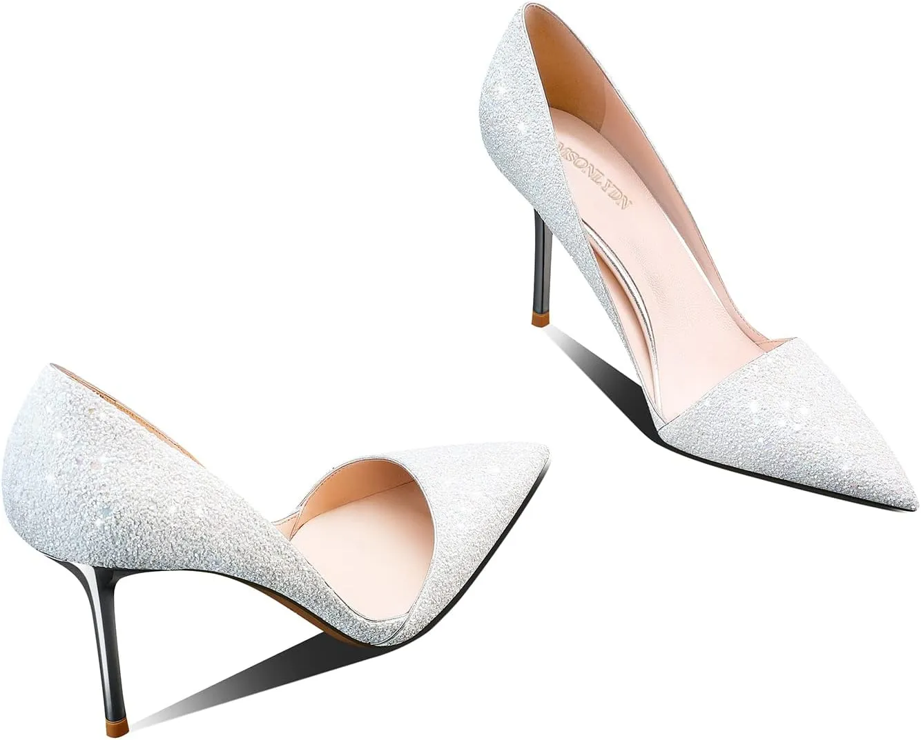 High Heel Pointed-Toe Pumps - Sexy Slip-On Stiletto Heel Shoes for Women, Perfect for Parties and Daily Wear,3.35IN