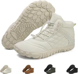 Hike Winter Footwear Barefoot Womens, Warm Waterproof Hiking Winter Barefoot Shoes Men, Anti-slip Barefoot Boots Winter